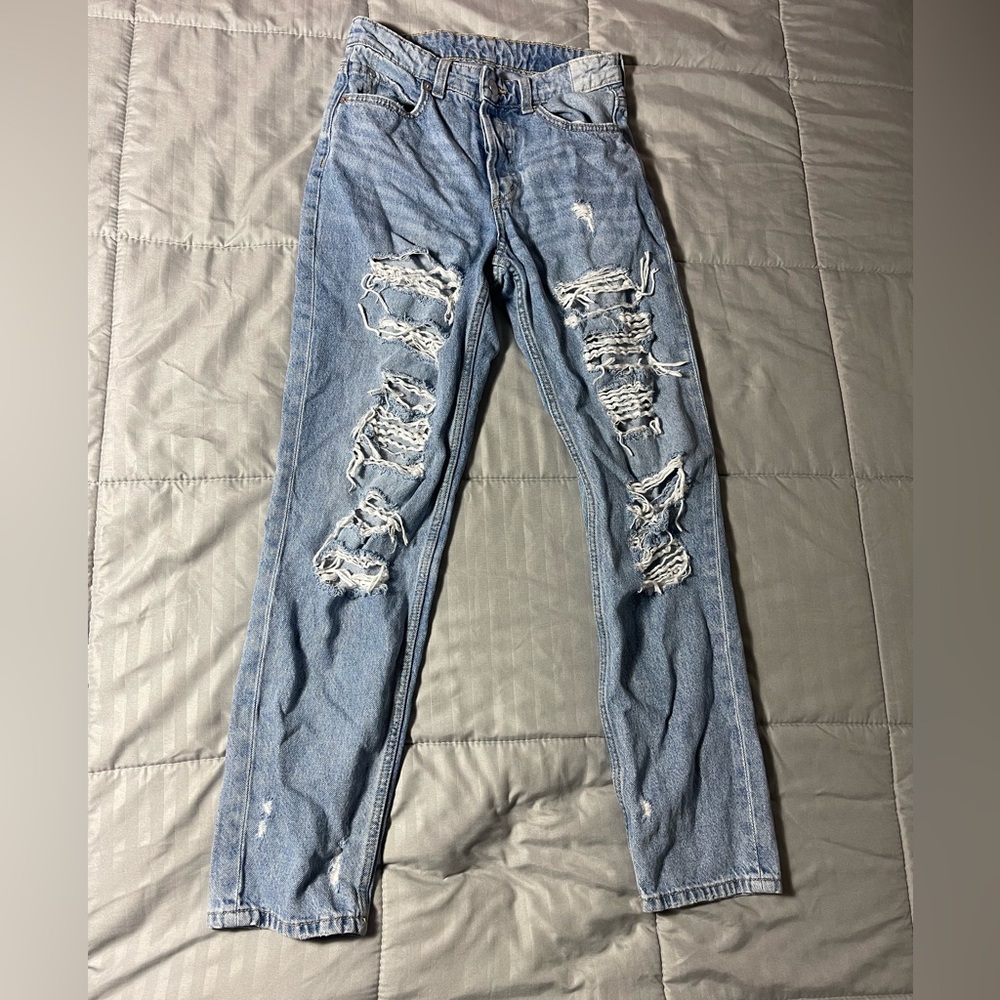 Boyfriend, low waist Taille Basse denim jeans
